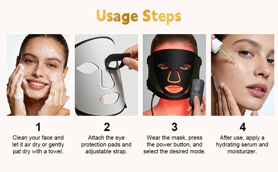 7-Color LED Light Therapy Facial Mask for Skin Rejuvenation - 11