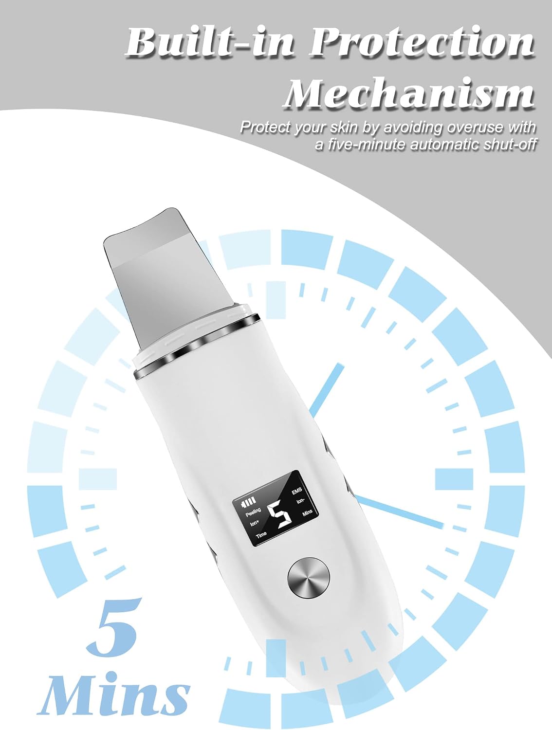4-in-1 Ultrasonic Facial Skin Scrubber and Pore Cleaner