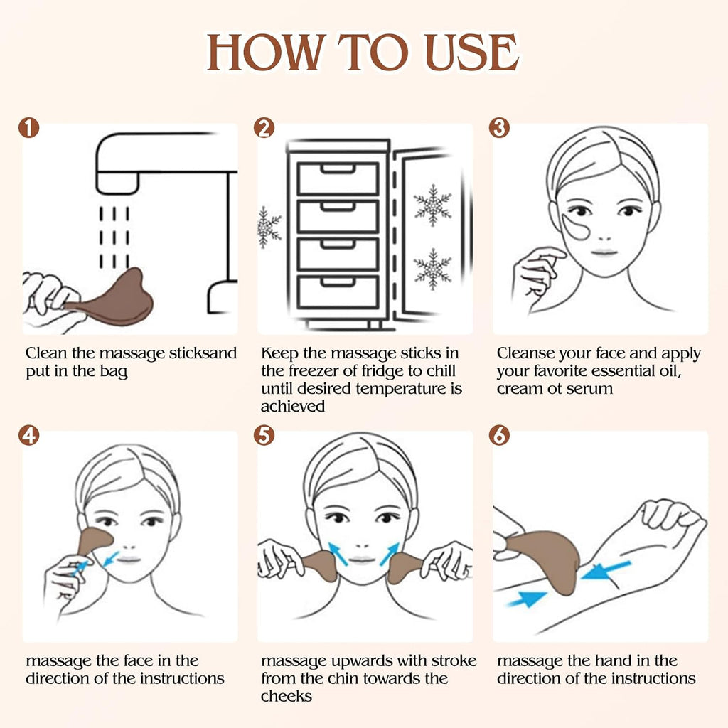 2-in-1 Stainless Steel Cooling Facial Ice Globes for Skin Tightening