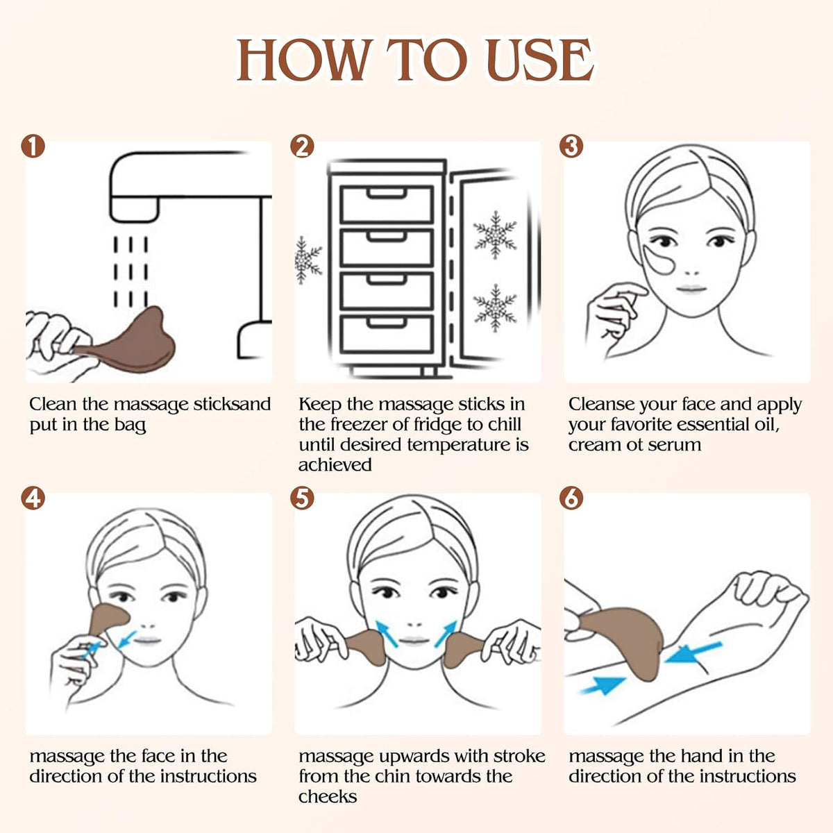 2-in-1 Stainless Steel Cooling Facial Ice Globes for Skin Tightening