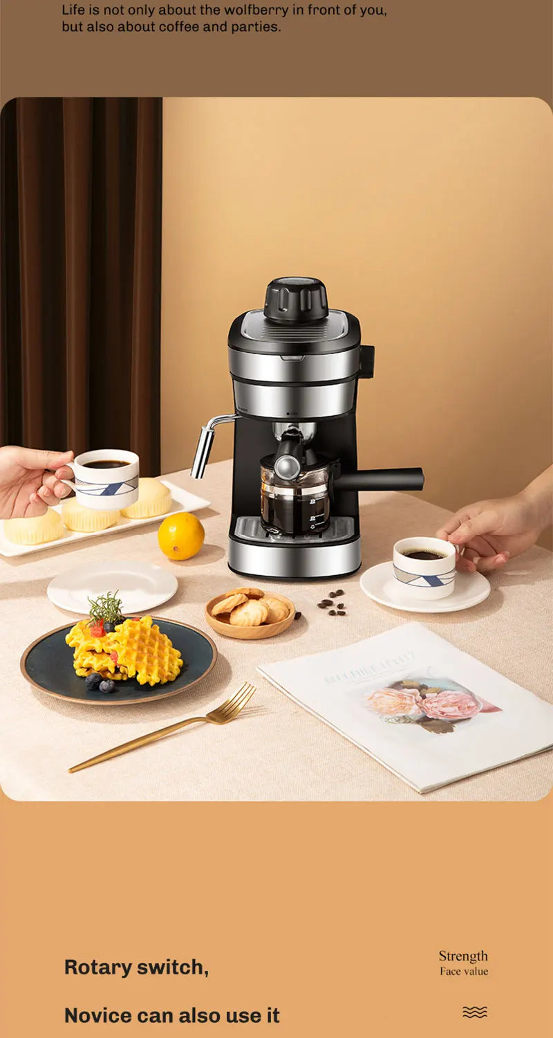 Semi-Automatic Espresso and Cappuccino Coffee Maker