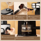 Semi-Automatic Espresso and Cappuccino Coffee Maker