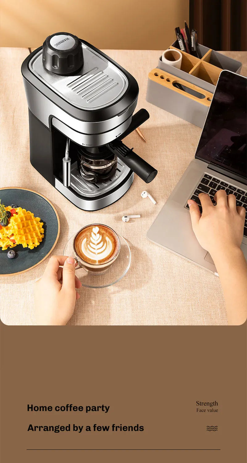 Semi-Automatic Espresso and Cappuccino Coffee Maker