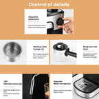 Semi-Automatic Espresso and Cappuccino Coffee Maker