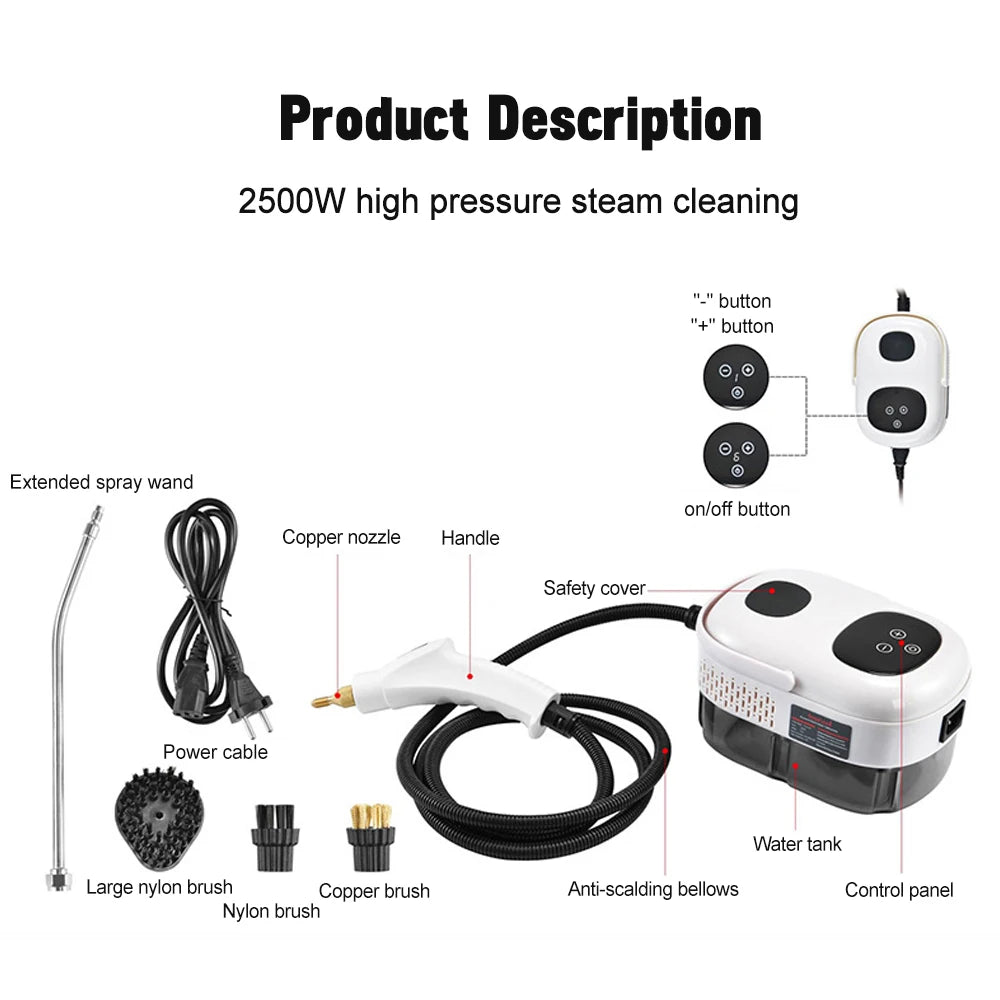 High-Pressure Portable Household Steam Cleaner