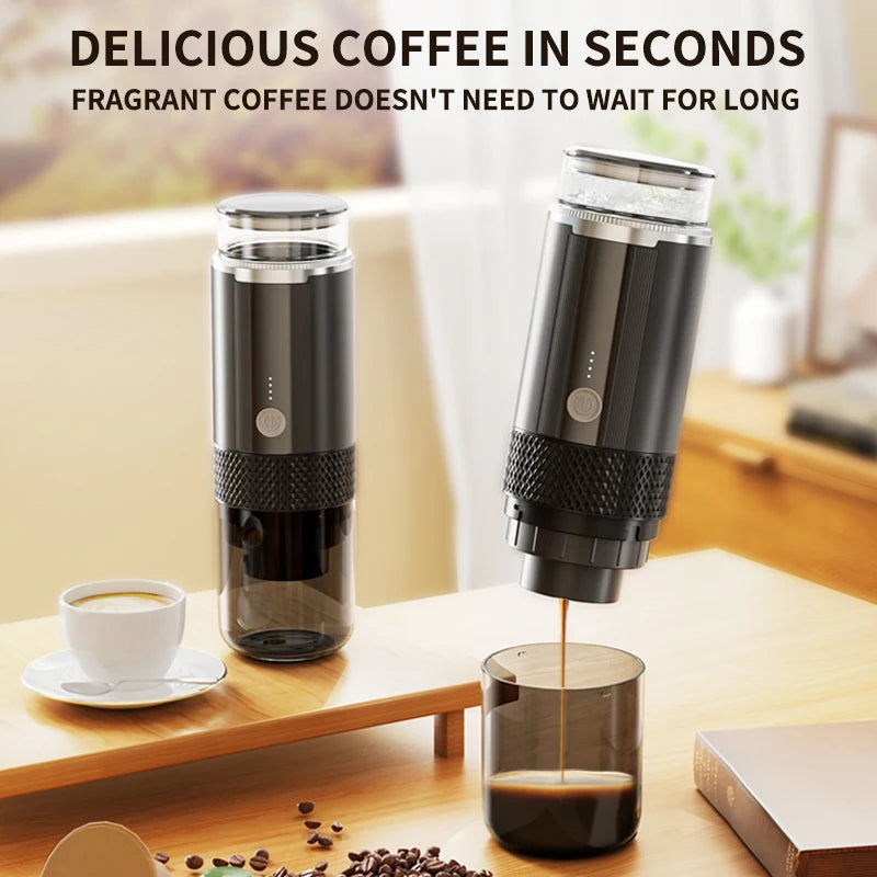 Portable Wireless Espresso Coffee Maker for Travel and Camping