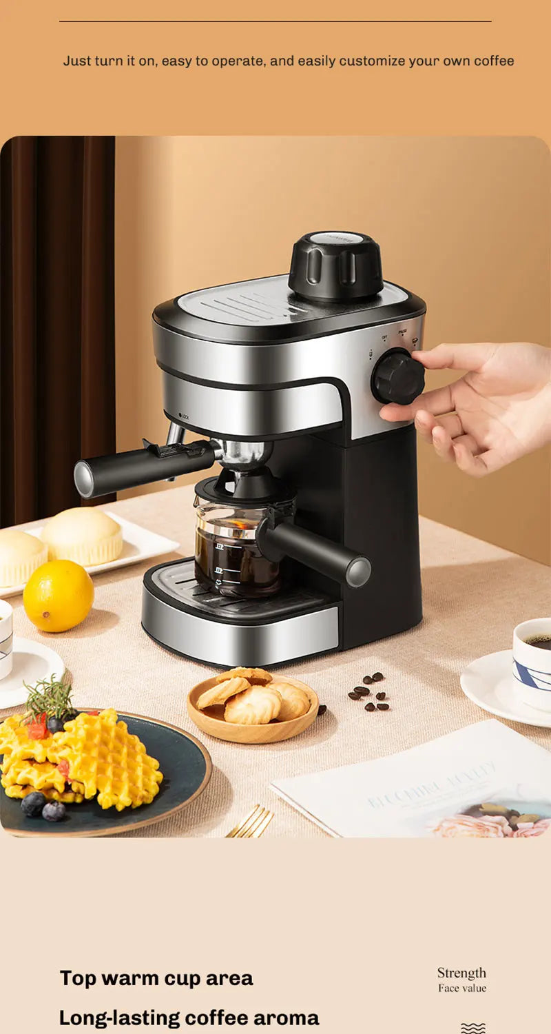 Semi-Automatic Espresso and Cappuccino Coffee Maker