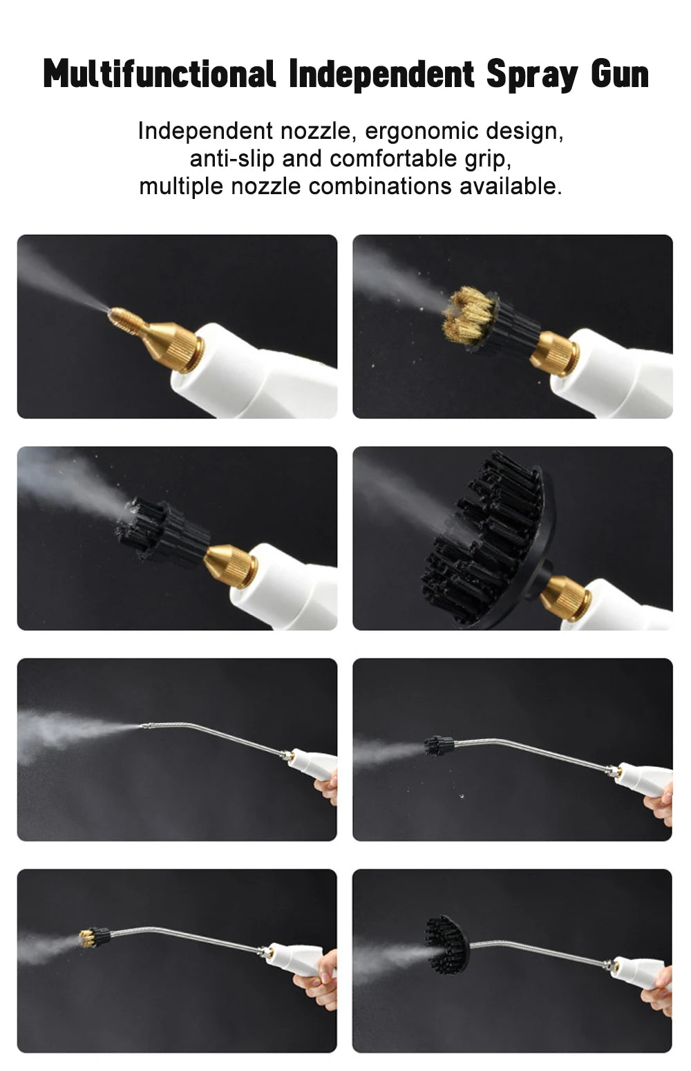 High-Pressure Portable Household Steam Cleaner - 10