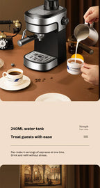 Semi-Automatic Espresso and Cappuccino Coffee Maker