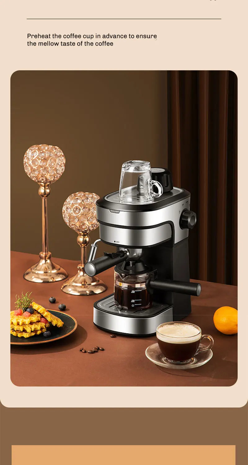Semi-Automatic Espresso and Cappuccino Coffee Maker - 20