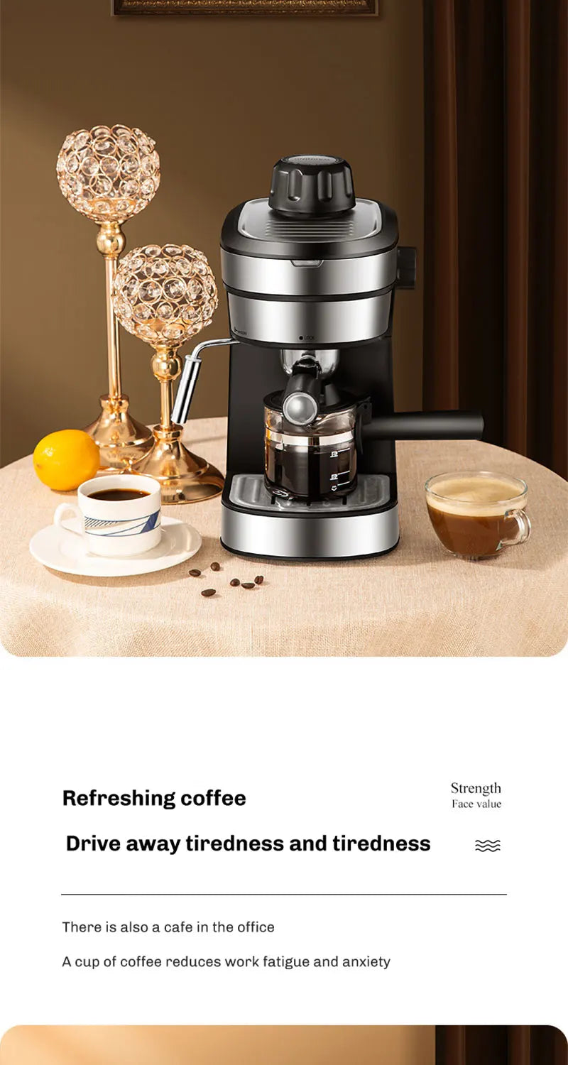 Semi-Automatic Espresso and Cappuccino Coffee Maker - 16