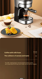 Semi-Automatic Espresso and Cappuccino Coffee Maker