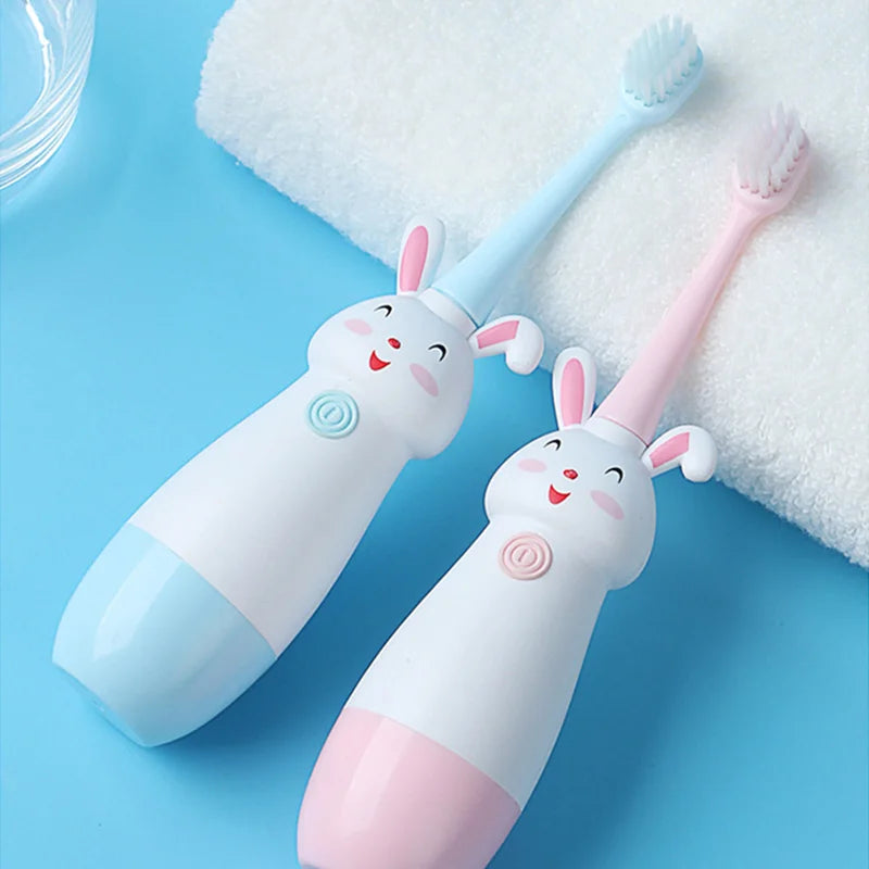 Electric Cartoon Bunny Toothbrush for Kids