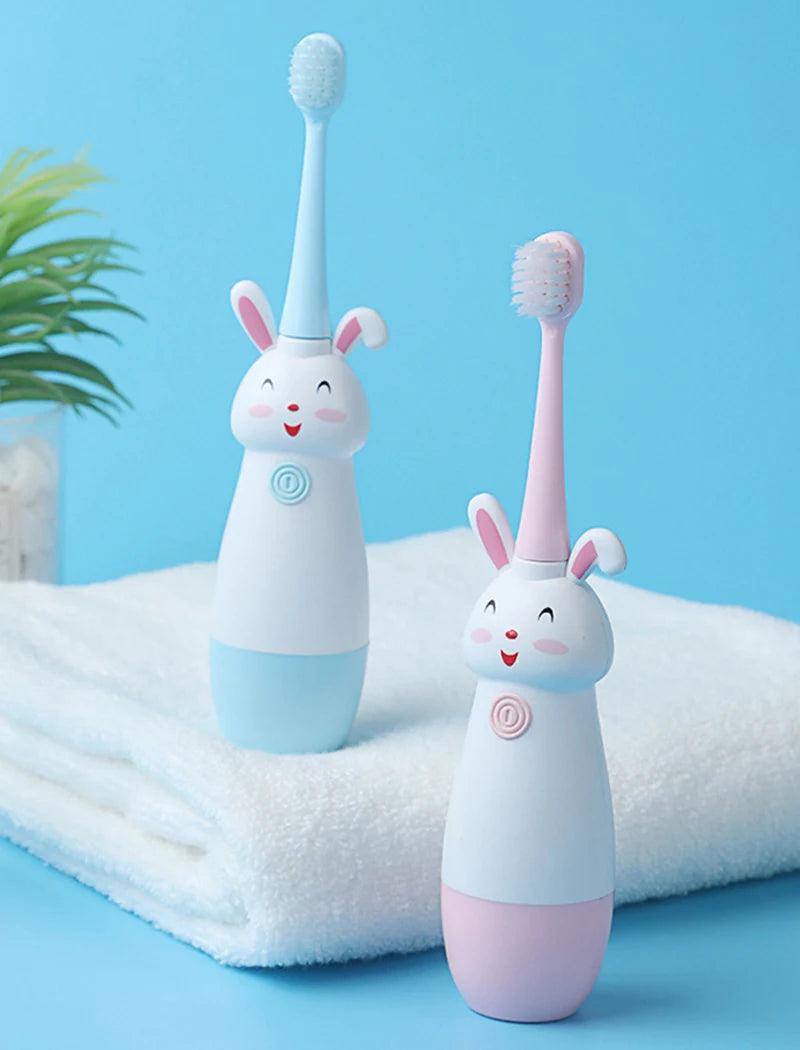 Electric Cartoon Bunny Toothbrush for Kids