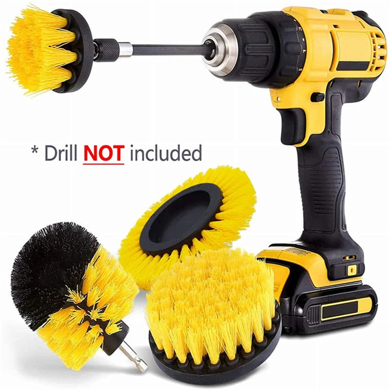 Electric Drill Power Scrubber Brush Kit for Deep Cleaning