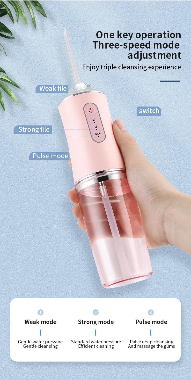 Portable Electric Water Flosser for Teeth Cleaning - 10