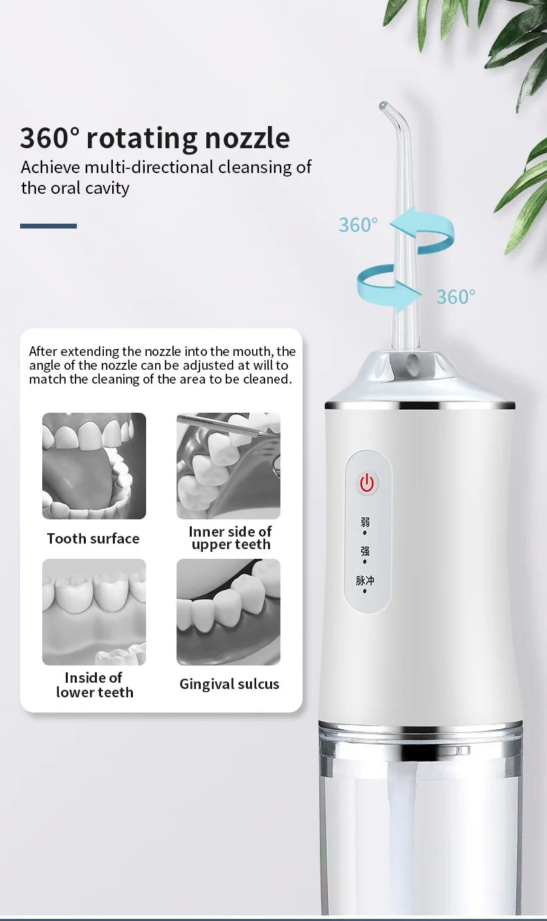Portable Electric Water Flosser for Teeth Cleaning