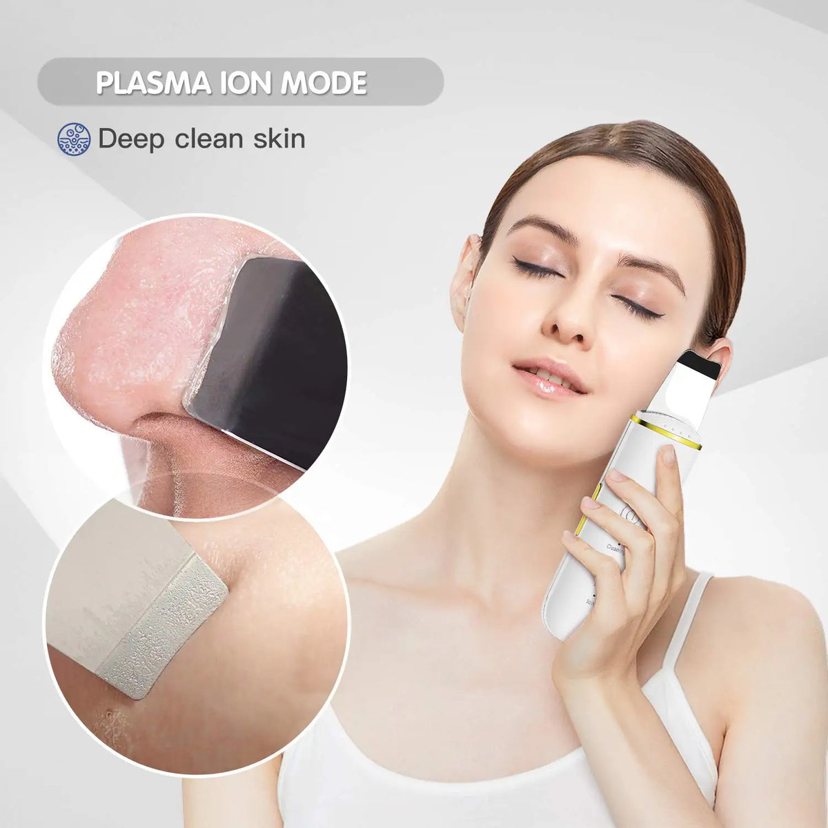 Ultrasonic Facial Skin Scrubber and Pore Cleaner Spatula