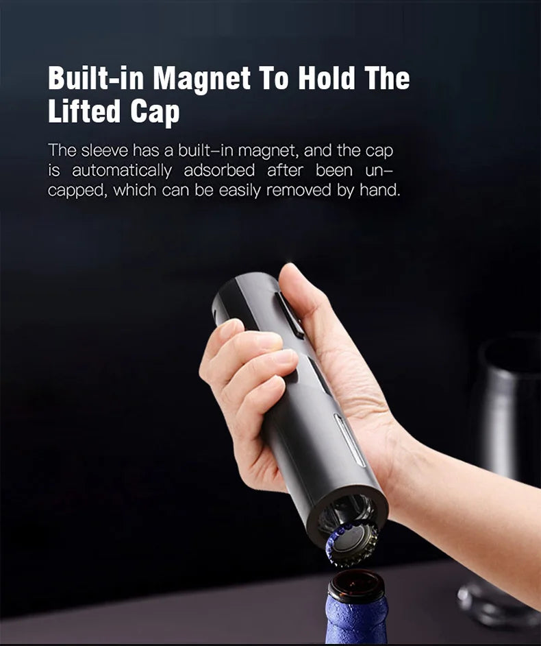 Automatic Electric Wine Opener with Foil Cutter
