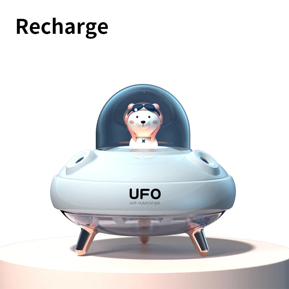 Portable UFO Desktop Humidifier with Night Light