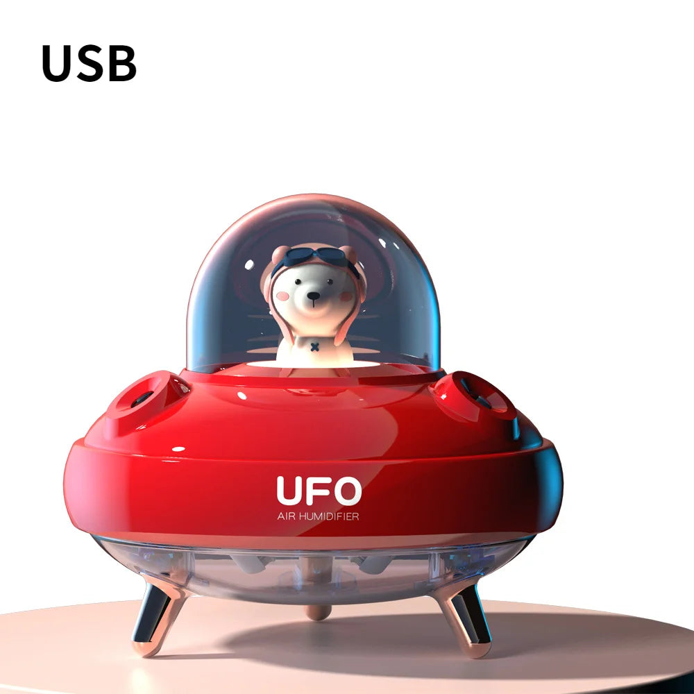 Portable UFO Desktop Humidifier with Night Light