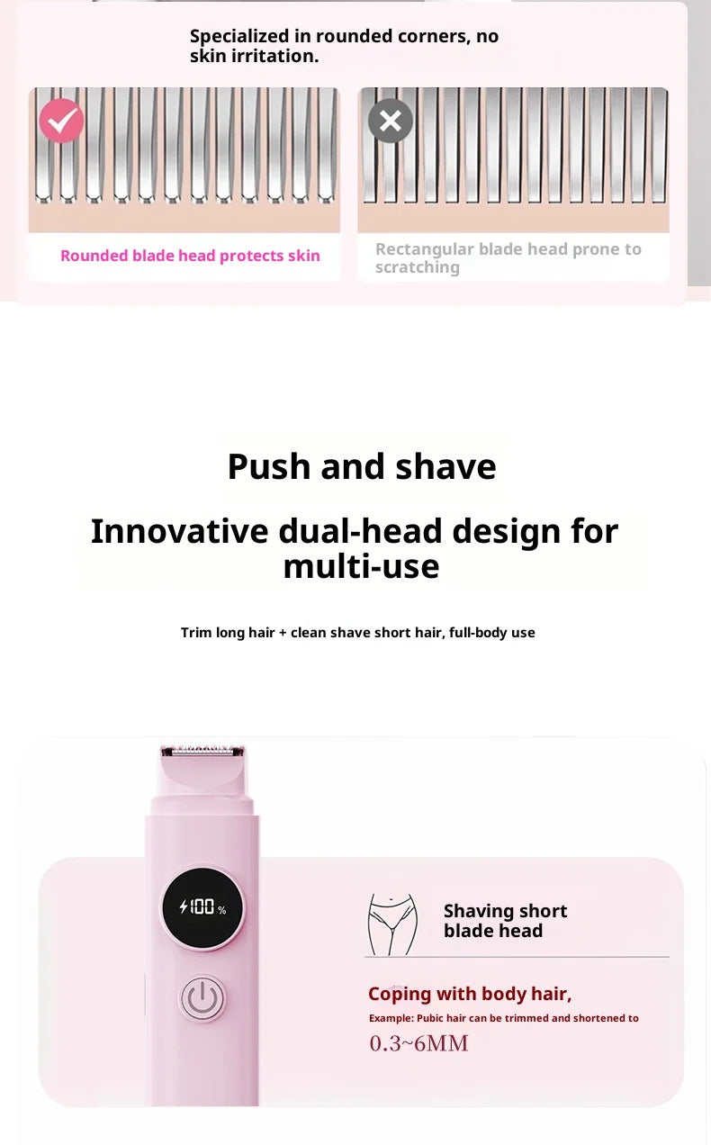2-in-1 Painless Electric Shaver for Women