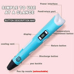 3D Printing Pen for Kids DIY Creative Drawing