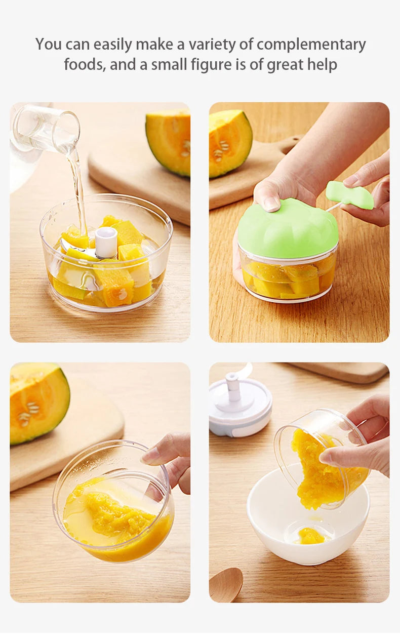 Manual Hand-Pull Vegetable Chopper and Garlic Grinder