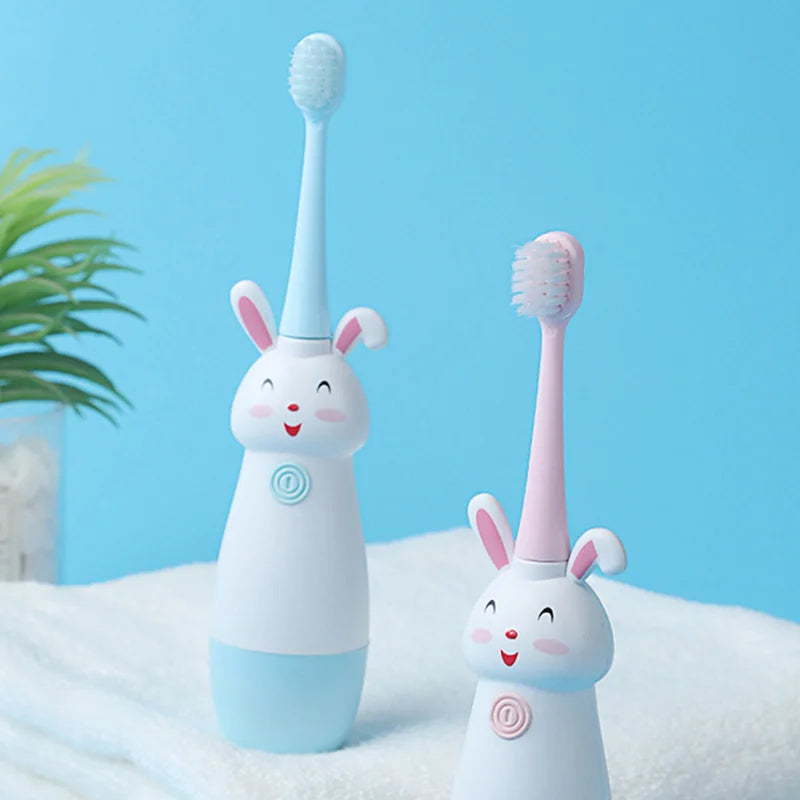 Electric Cartoon Bunny Toothbrush for Kids