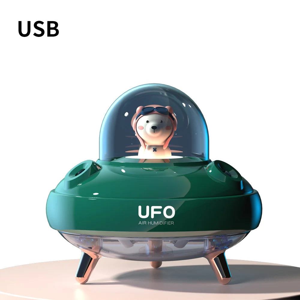 Portable UFO Desktop Humidifier with Night Light