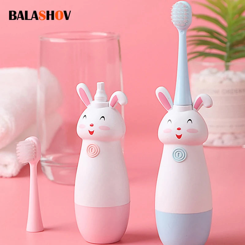 Electric Cartoon Bunny Toothbrush for Kids