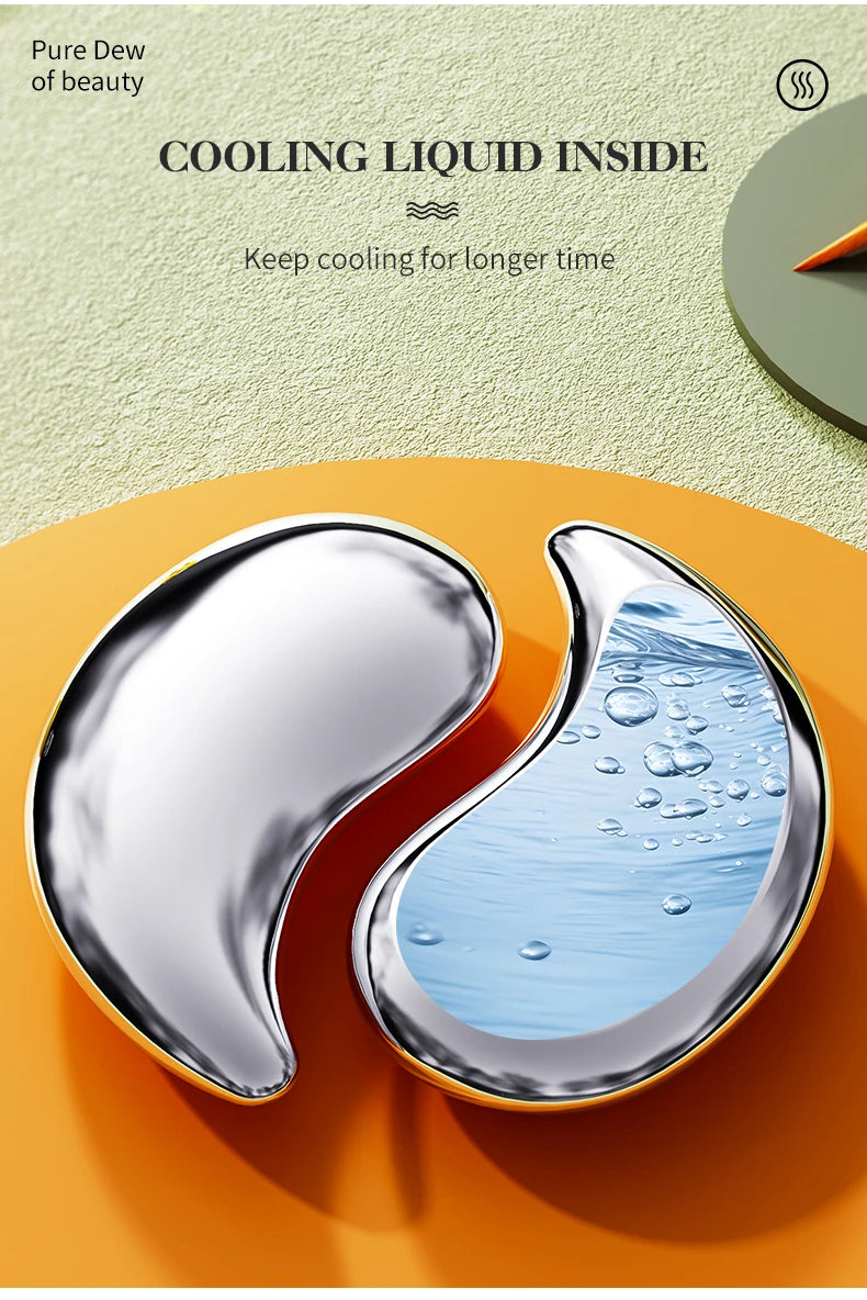 Reusable Stainless Steel Cooling Eye Pads for Puffiness