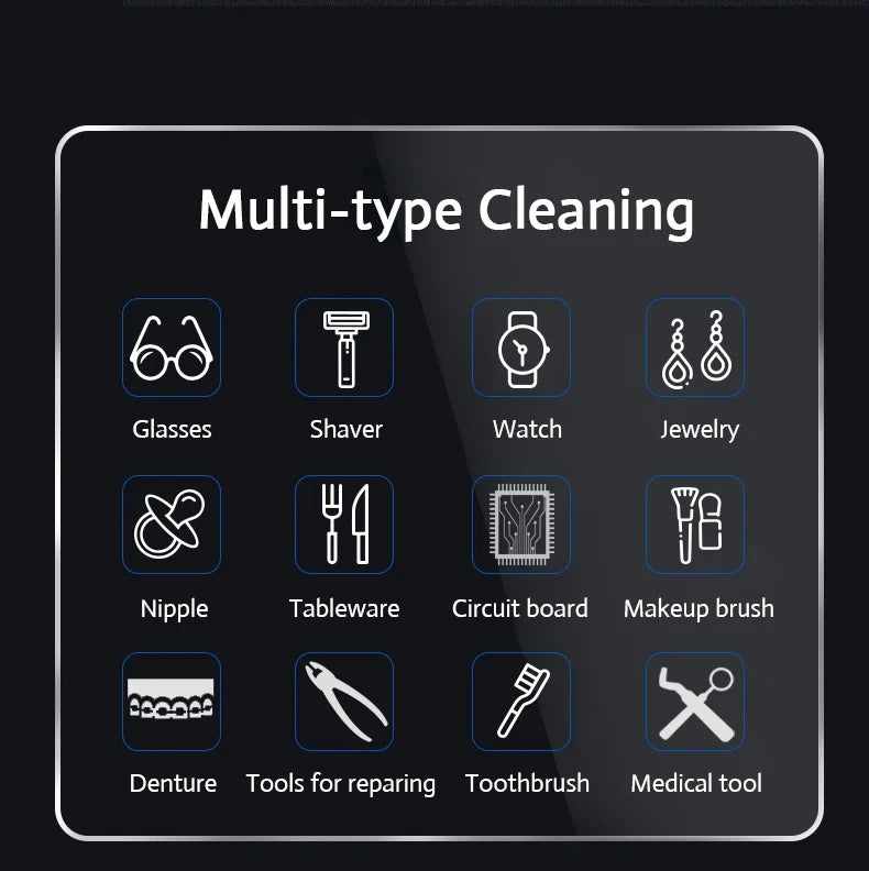 Digital Ultrasonic Cleaner for Jewelry and Eyewear - 10