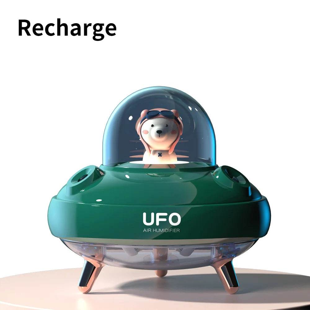 Portable UFO Desktop Humidifier with Night Light