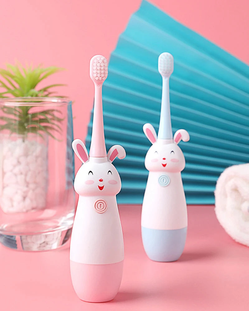 Electric Cartoon Bunny Toothbrush for Kids - 14