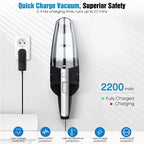 Portable Cordless Handheld Vacuum for Home and Car Cleaning