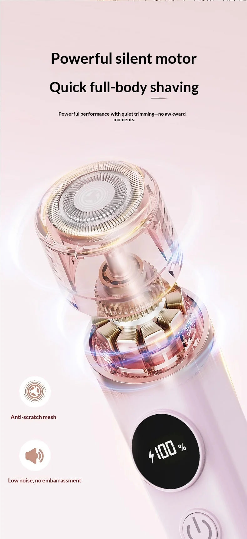 2-in-1 Painless Electric Shaver for Women - 16