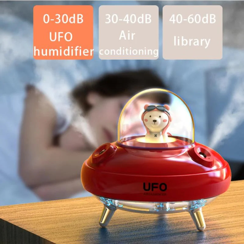Portable UFO Desktop Humidifier with Night Light
