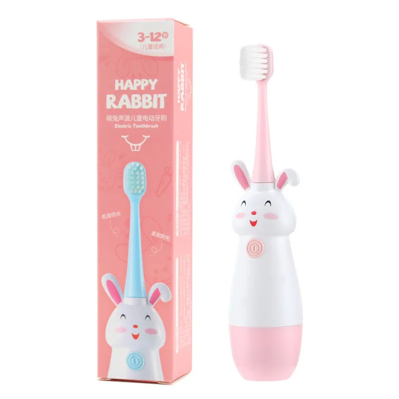 Electric Cartoon Bunny Toothbrush for Kids