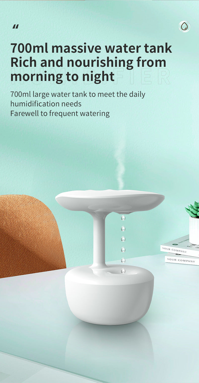 Anti-Gravity LED Water Drop Humidifier