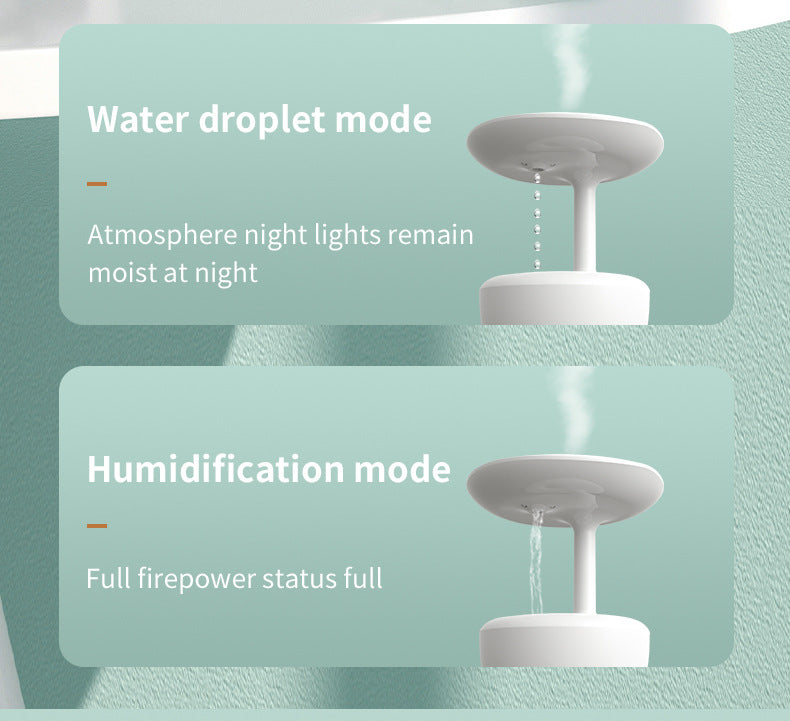 Anti-Gravity LED Water Drop Humidifier