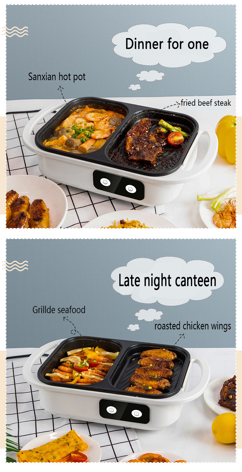 2-in-1 Electric Hot Pot and Grill for Indoor BBQ - 20