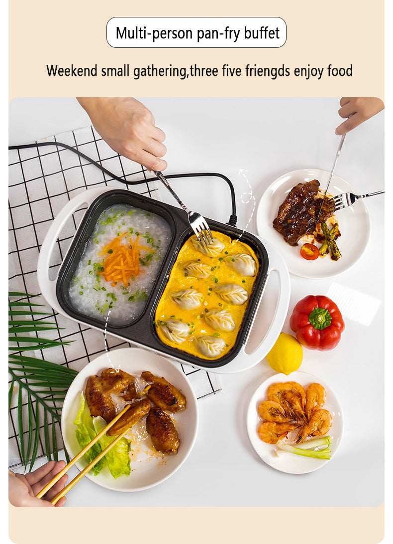 2-in-1 Electric Hot Pot and Grill for Indoor BBQ - 13