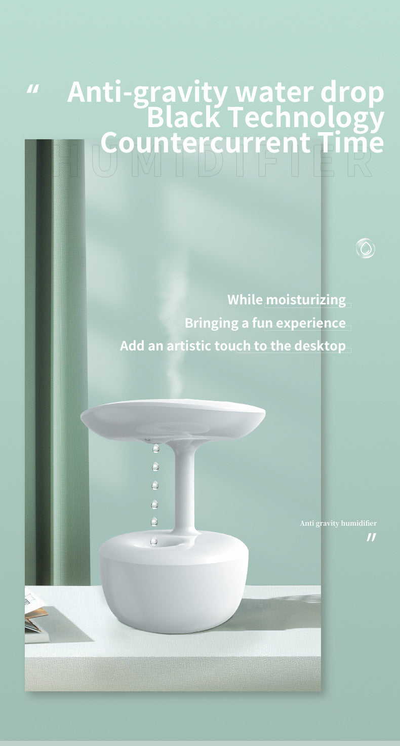 Anti-Gravity LED Water Drop Humidifier