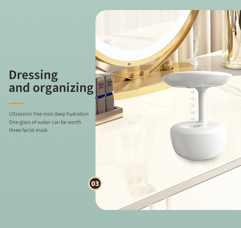 Anti-Gravity LED Water Drop Humidifier