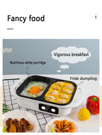 2-in-1 Electric Hot Pot and Grill for Indoor BBQ