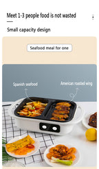 2-in-1 Electric Hot Pot and Grill for Indoor BBQ