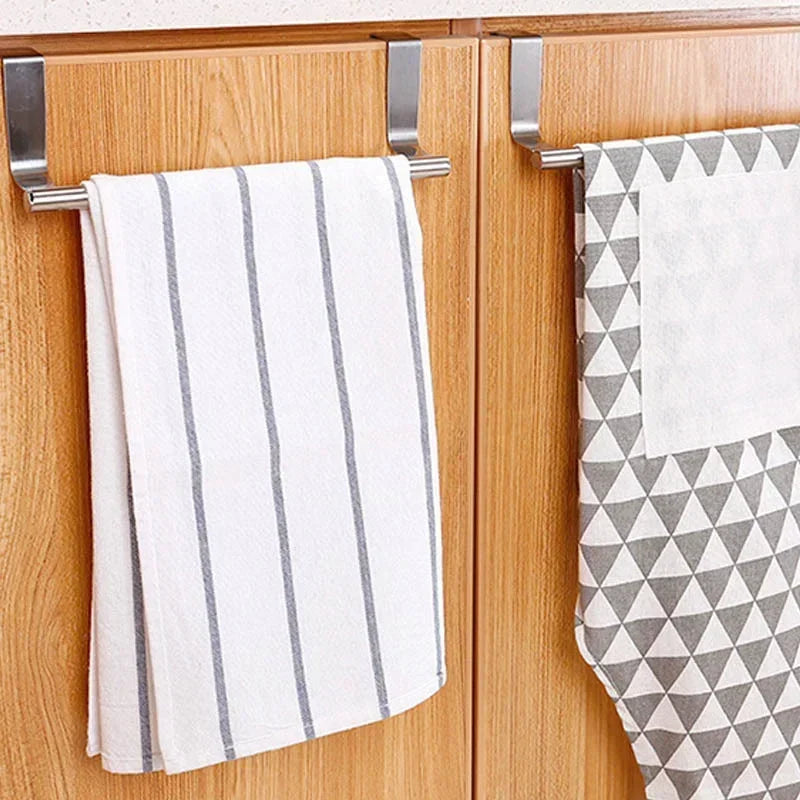 Stainless Steel Over-Cabinet Door Towel Rack