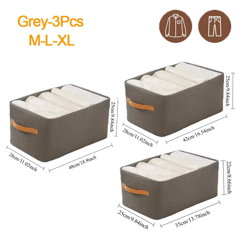 Foldable Fabric Clothing and Closet Organizer Storage Box - 13