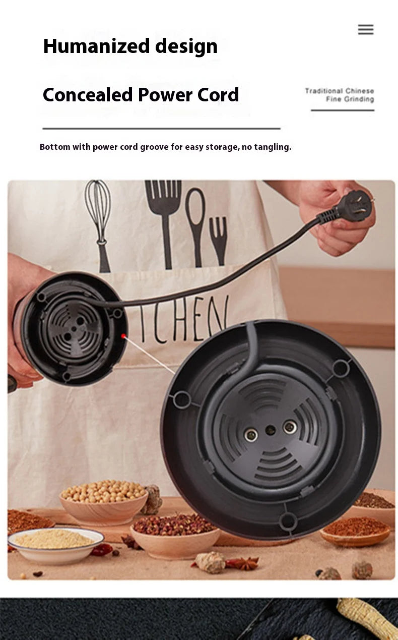 Electric Stainless Steel Spice and Grain Grinder
